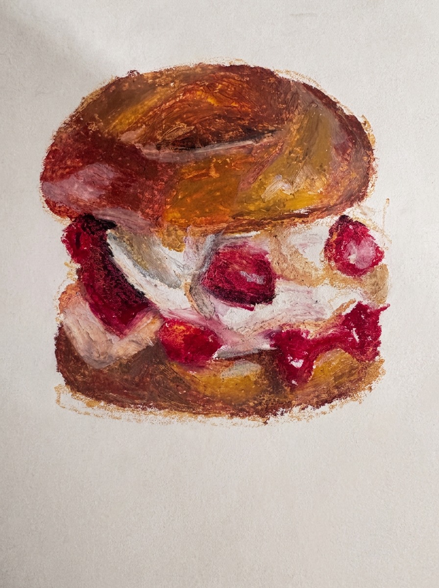 Strawberry Cream Bun