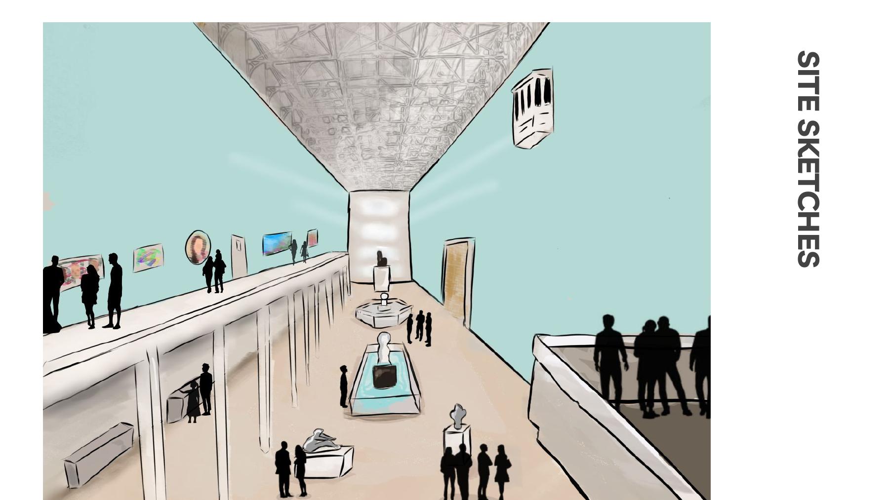 English Station slide 19 — proposed community gallery sketch